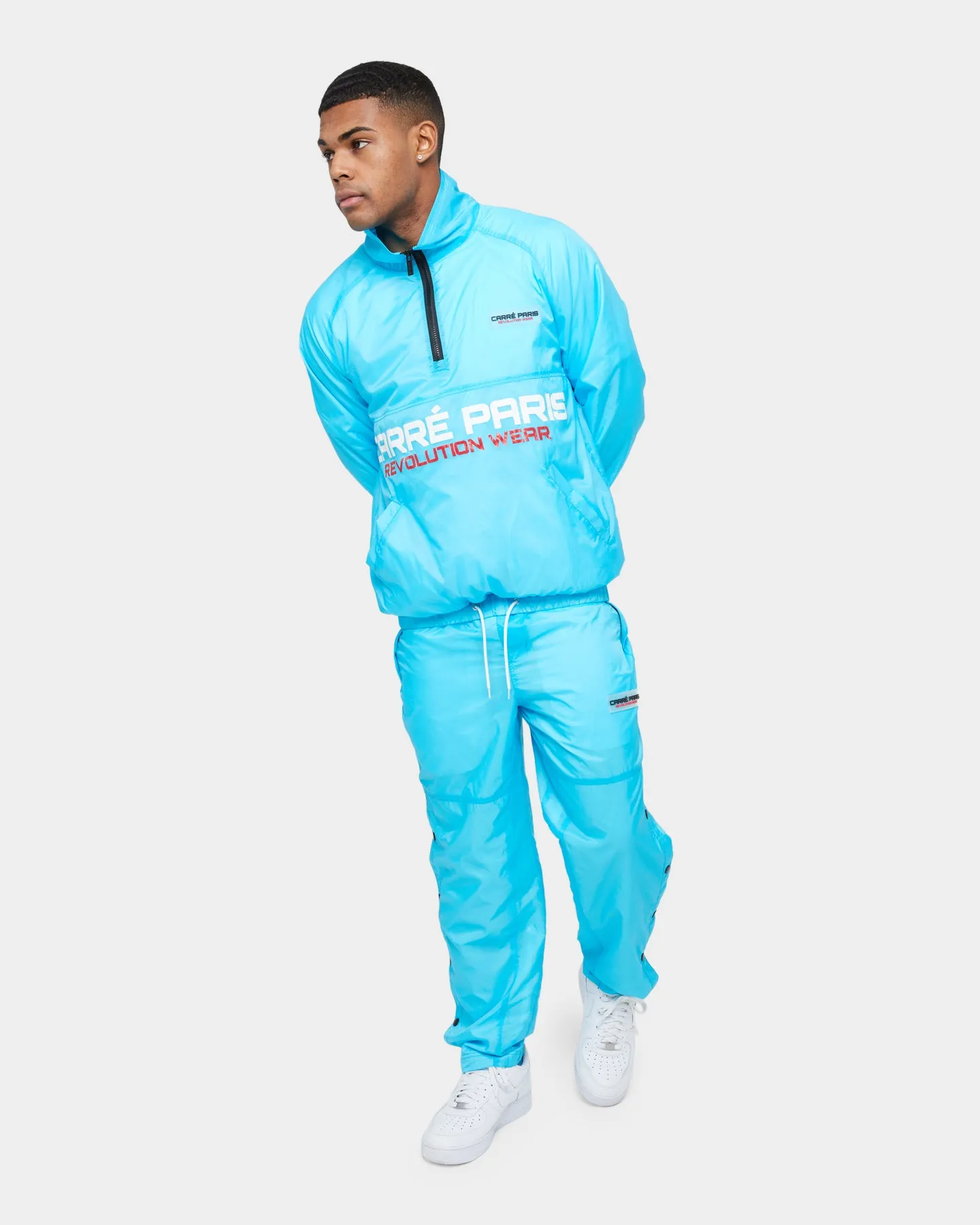 Chic Style Lip-gloss Carr?? Revolution Wear 3/4 Windbreaker Baby Blue