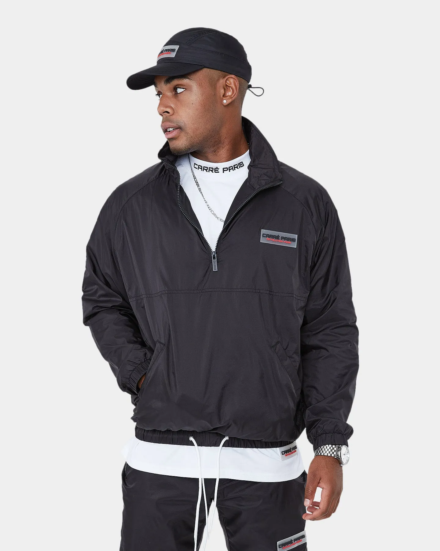 Carr?? Revolution Wear 3/4 Windbreaker Black chefs