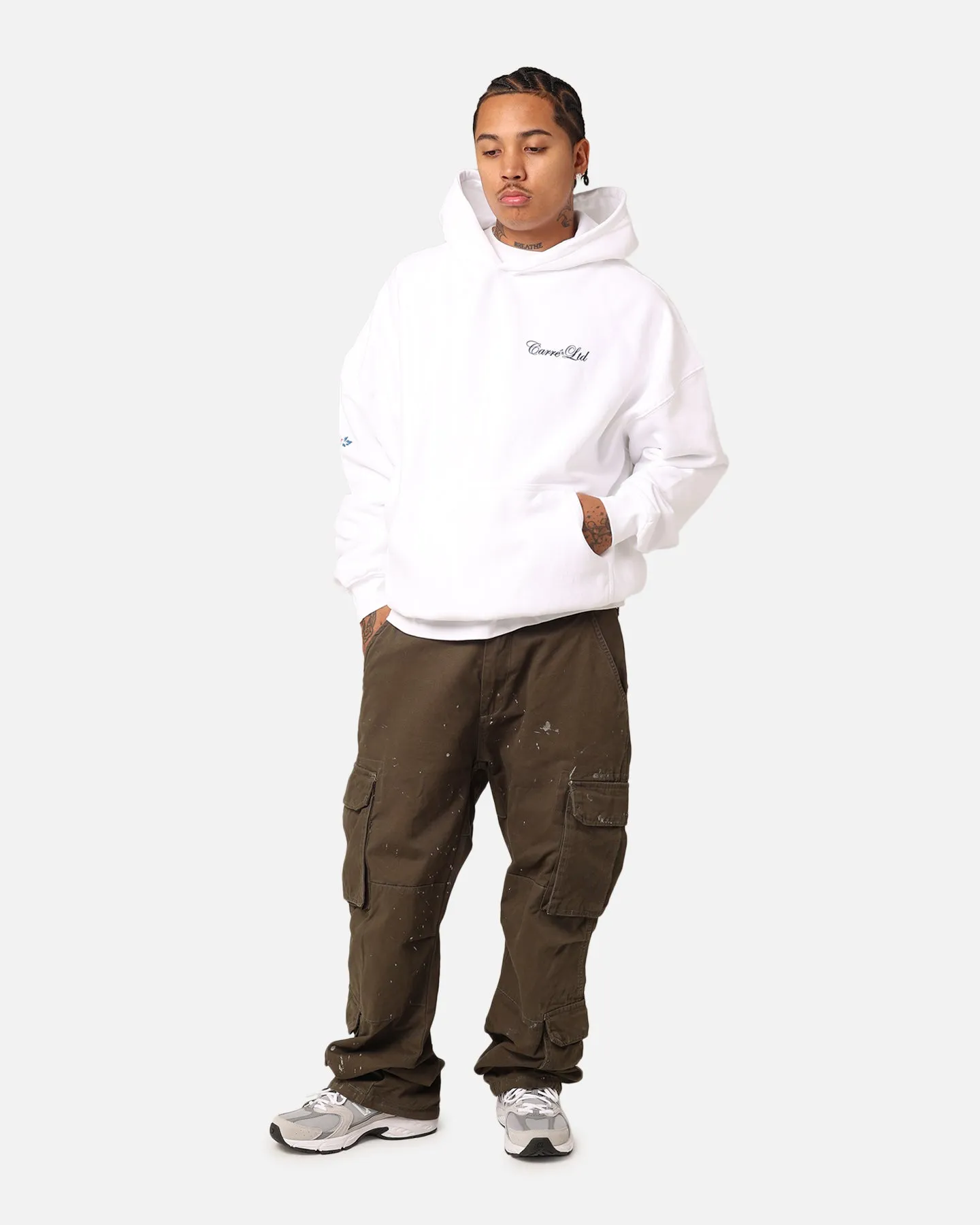 Score Carr?? Rosebud Oversized Hoodie White