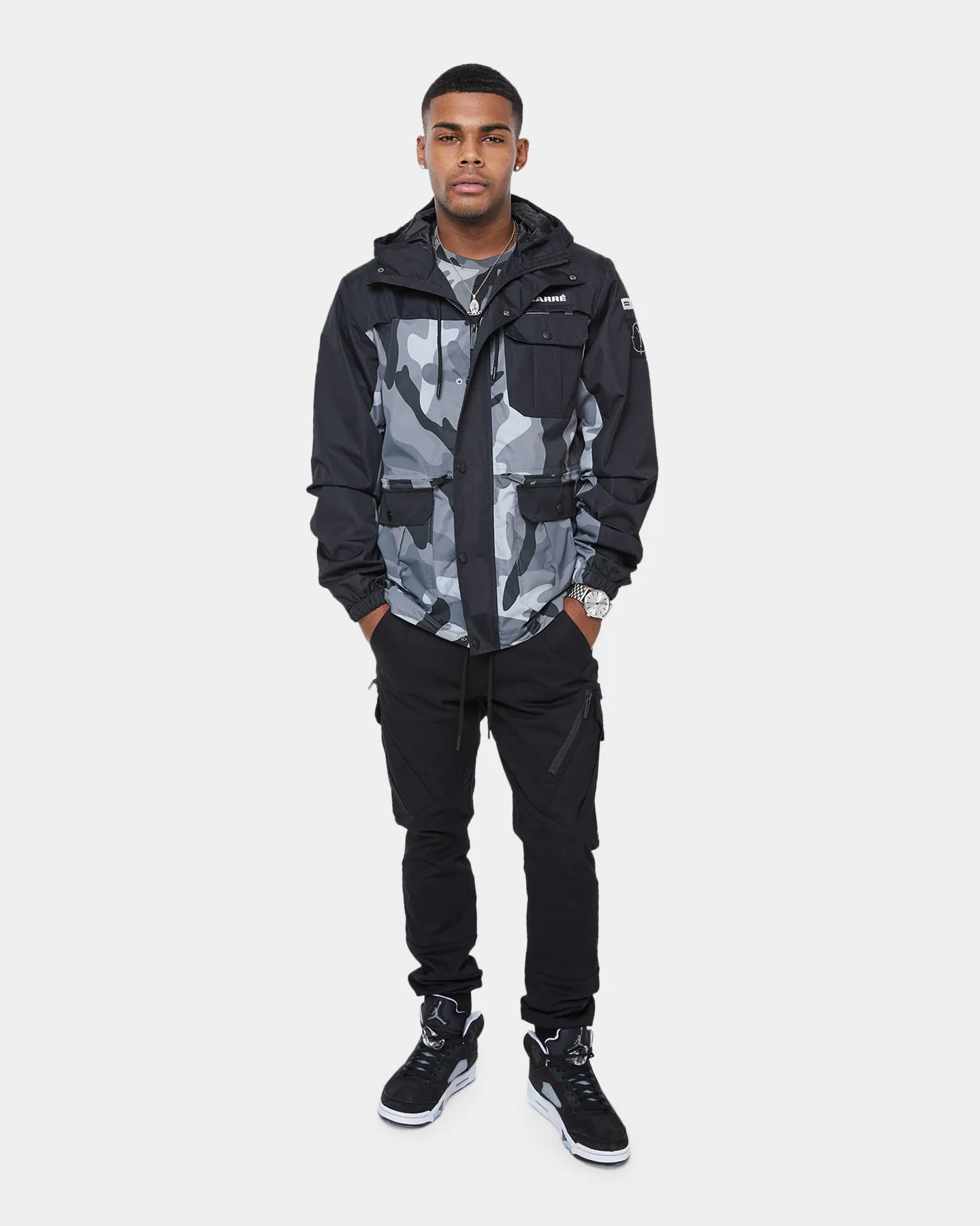 Carr?? Utilitaire Windbreaker Black Camo Determination Noise Free Material