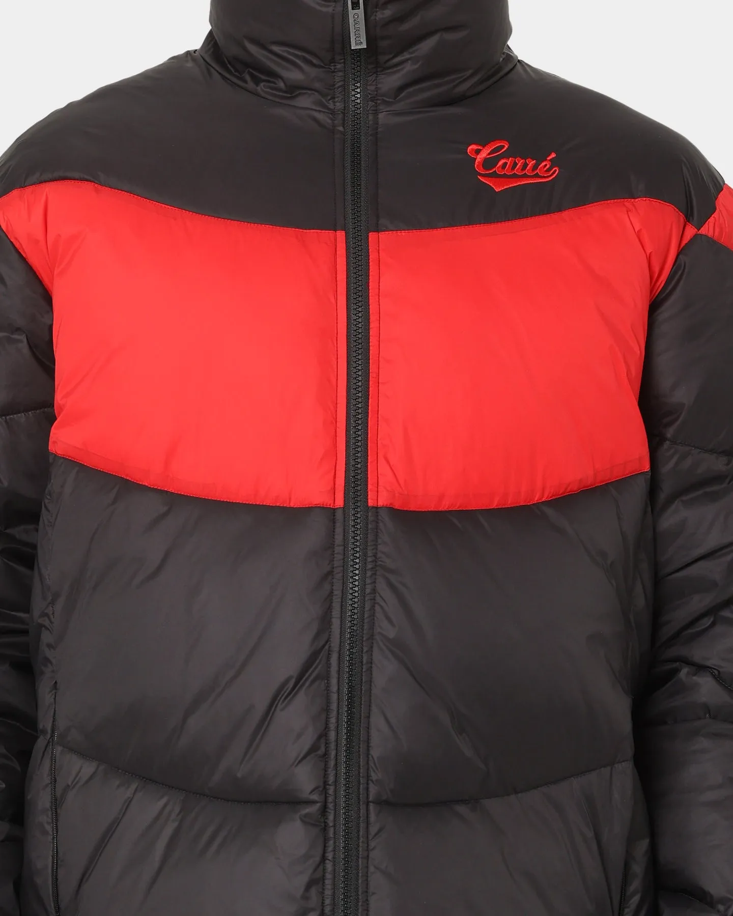 Carr?? Wave Puffer Jacket Black/Red Compression Packed Design