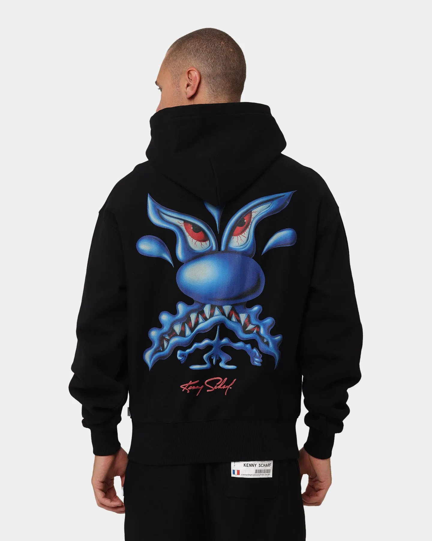Carr?? X Kenny Scharf Meanie Oversized Hoodie Black police officers Quick Drying