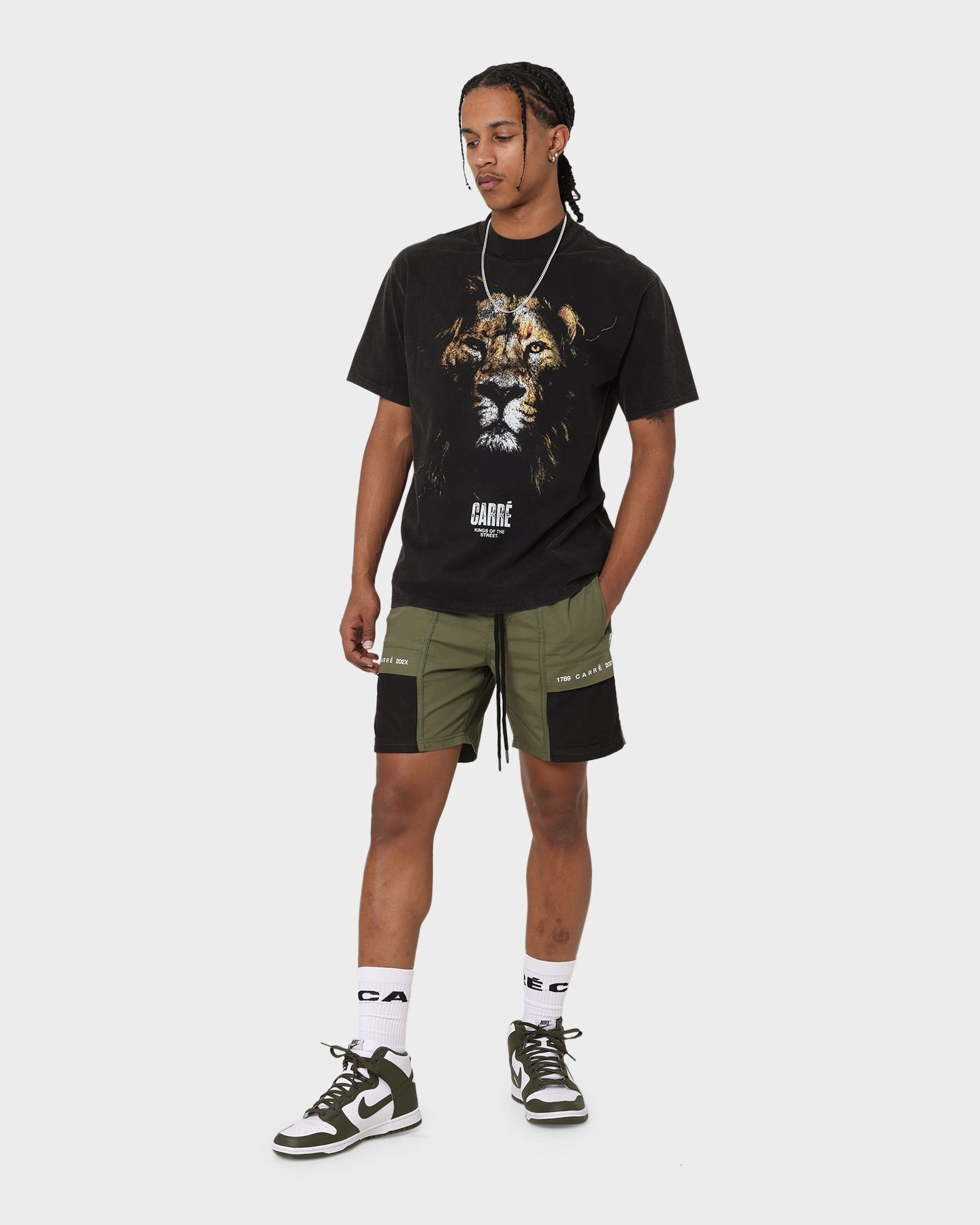 Carr?? 202X Cargo Shorts Olive Stain-Resistant Performance Wear