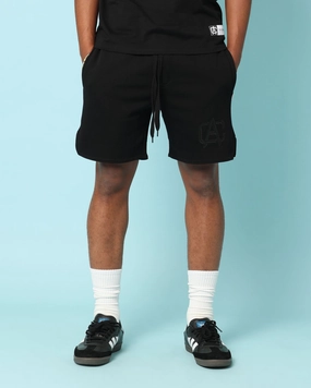 Carr?? Academy Sweat Shorts Black Water Repellent Finish