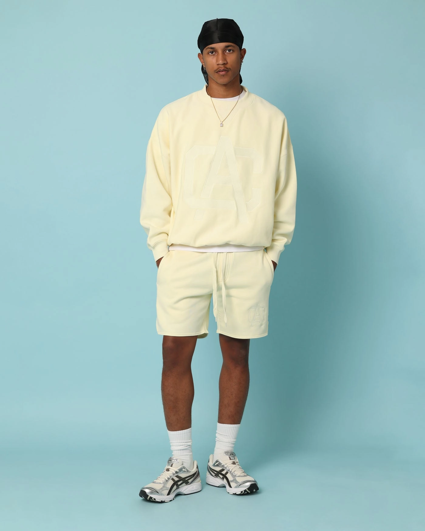 Carr?? Academy Sweat Shorts Yellow gym kit Fitness Look