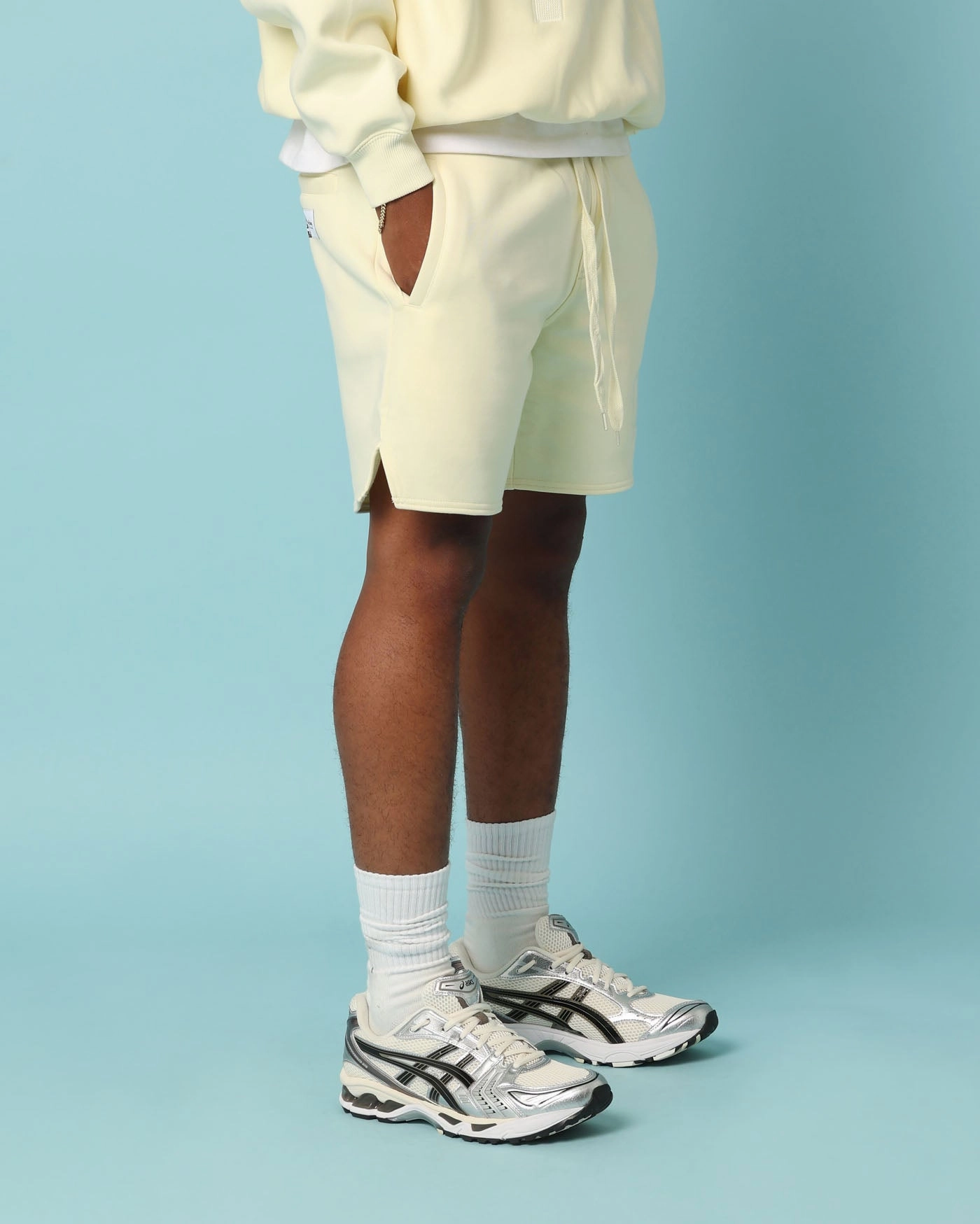 Adjustable drawstring On-the-Go Shorts Carr?? Academy Sweat Shorts Yellow