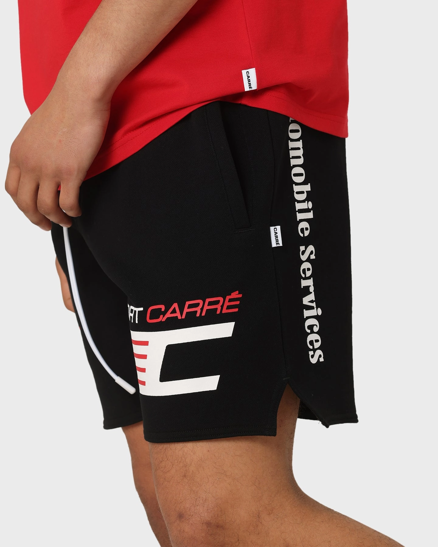 Exclusive Design Carr?? Automobile Sweat Shorts Black