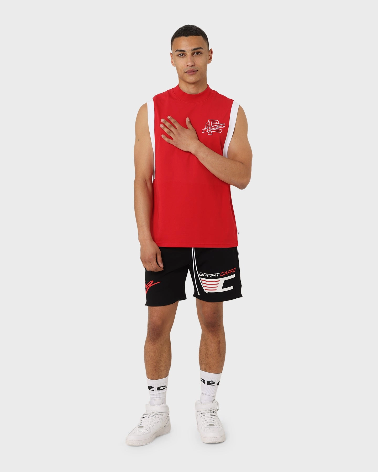 Carr?? Automobile Sweat Shorts Black QuickDryTechnology