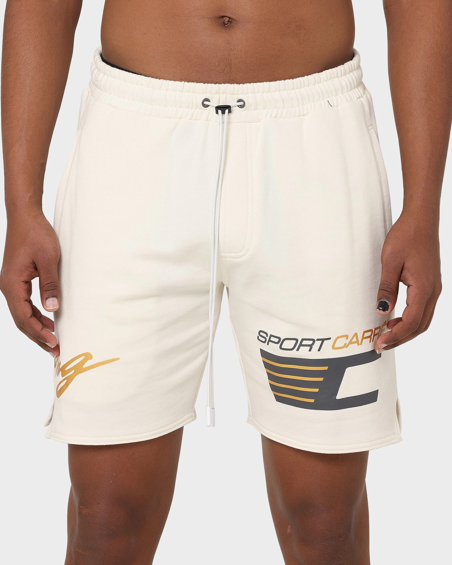 Carr?? Automobile Sweat Shorts Off White fall shorts Tactical Attachment Loops