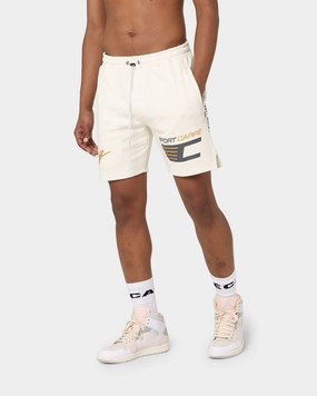 Carr?? Automobile Sweat Shorts Off White Everyday Ready Tagless Design