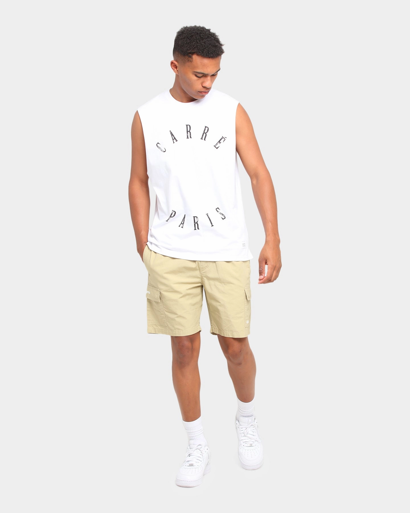 Everyday Fit Carr?? Autour Muscle T-Shirt White