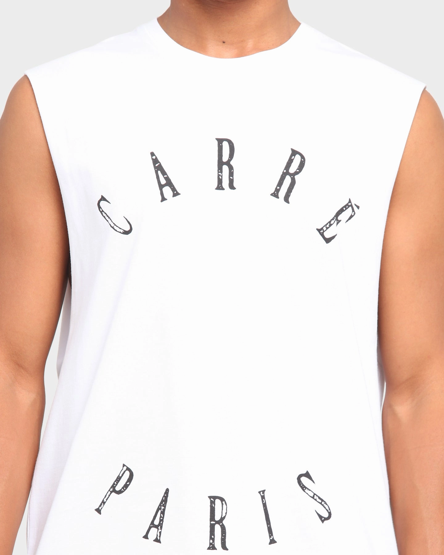 Carr?? Autour Muscle T-Shirt White Trendy Vibe