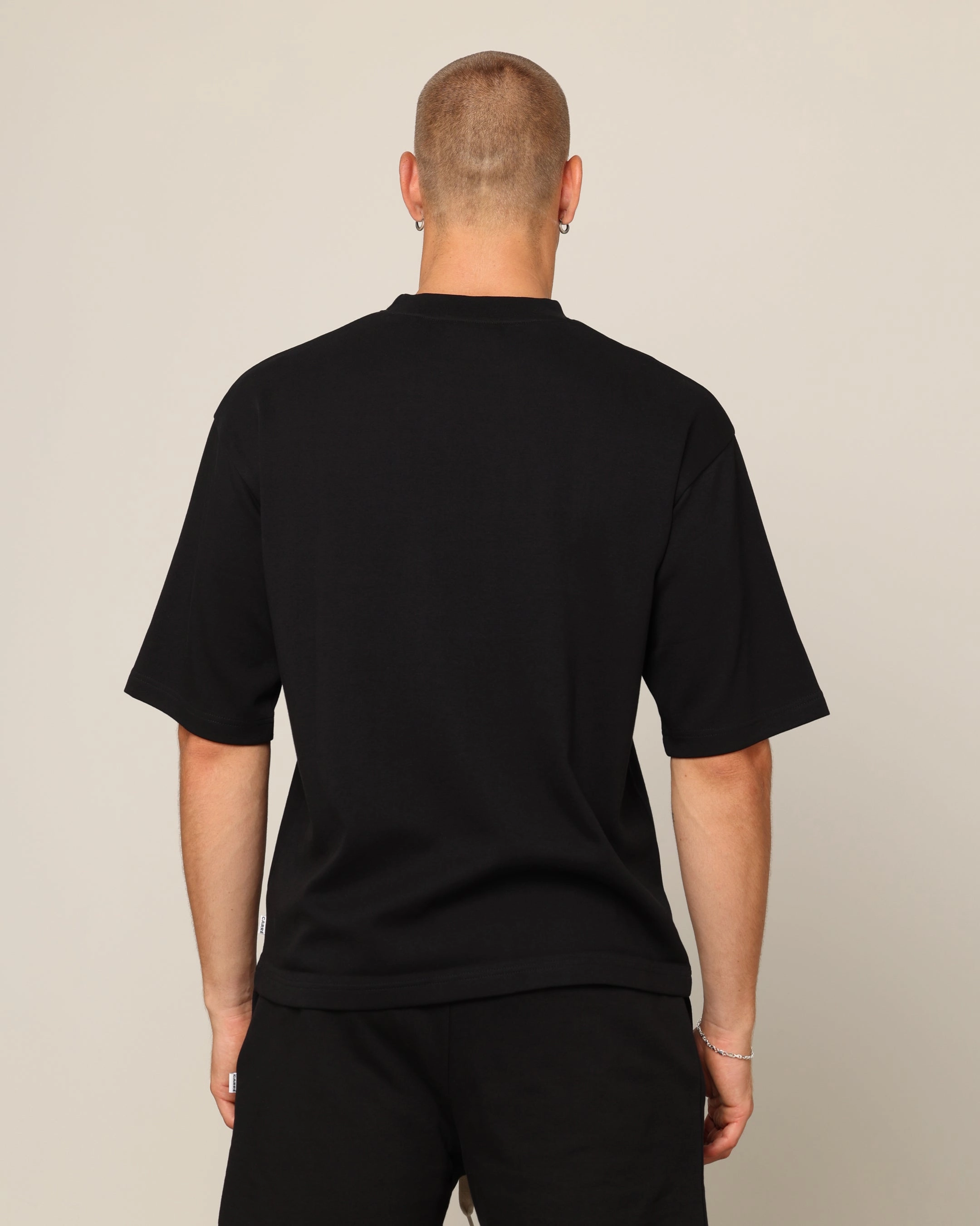 Soft And Comfortable Carr?? Blanc Boxy T-Shirt Black
