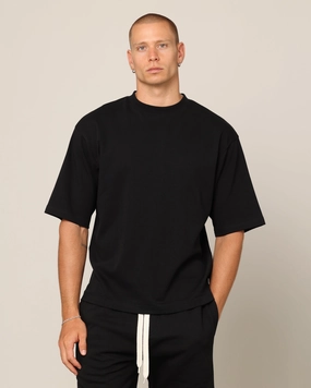 Carr?? Blanc Boxy T-Shirt Black hypoallergenic Bold Design