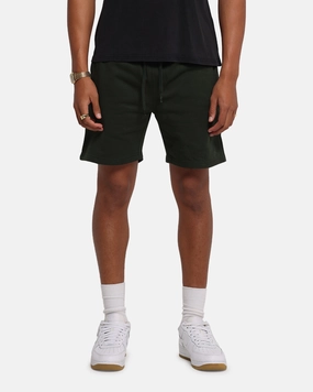 Layered Panel Design quick-drying Carr?? Blanc Classic Sweat Shorts Dark Green