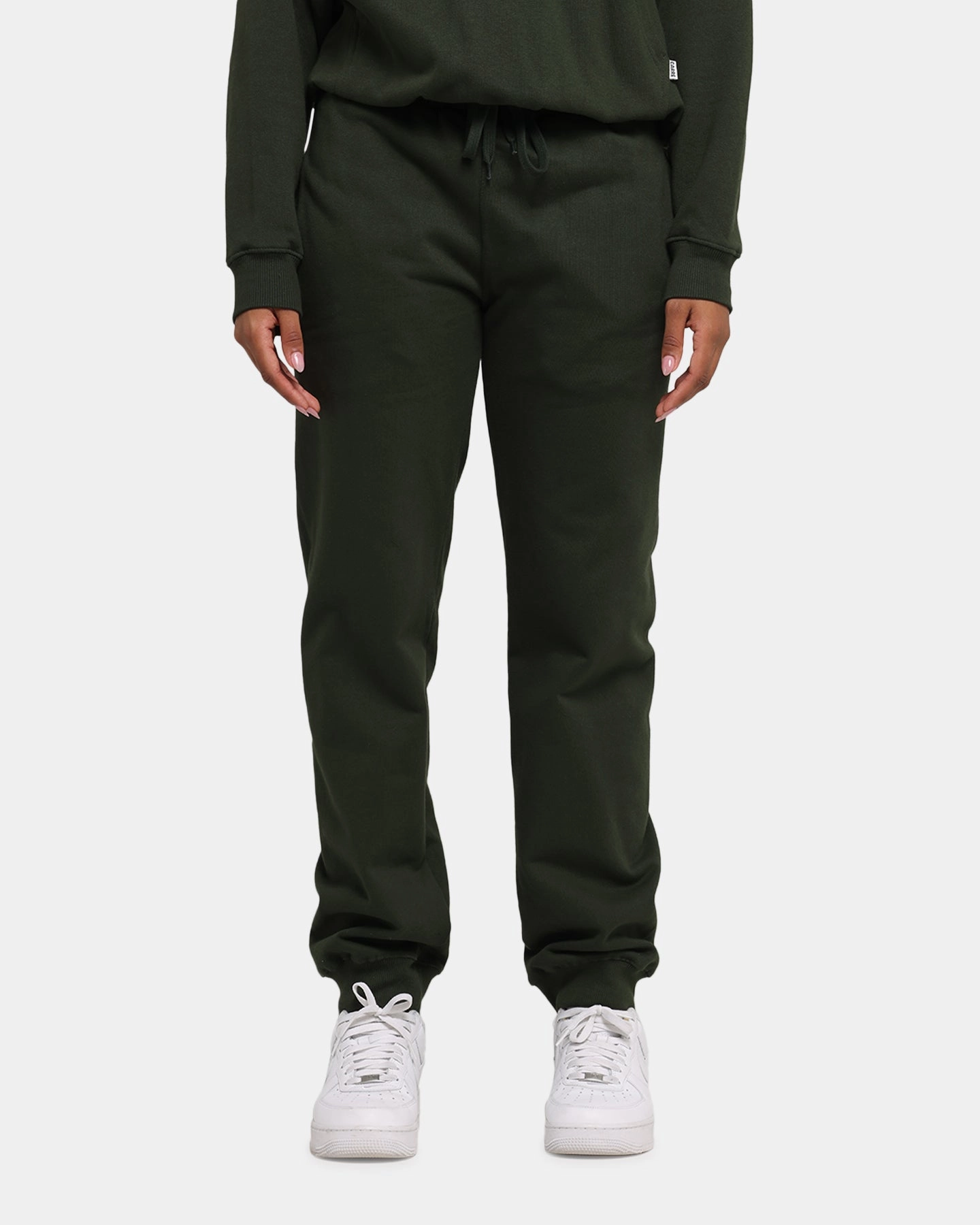 Non Binding Cuffs Carr?? Blanc Sweatpants Dark Green
