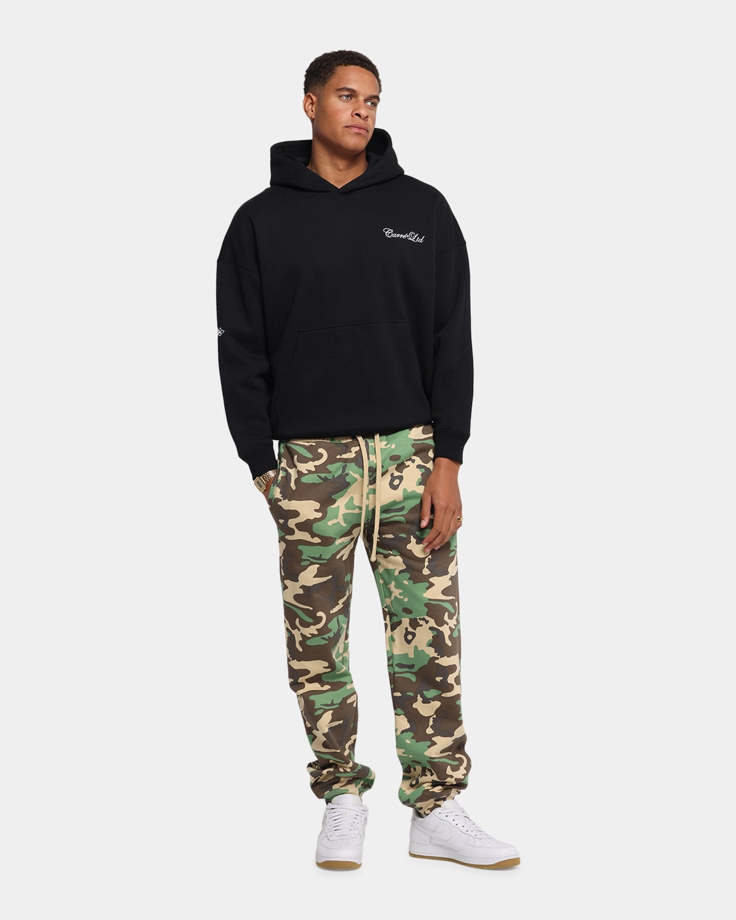 Training Wear FlexibleKnees Carr?? Blanc Sweatpants Woodland Camo