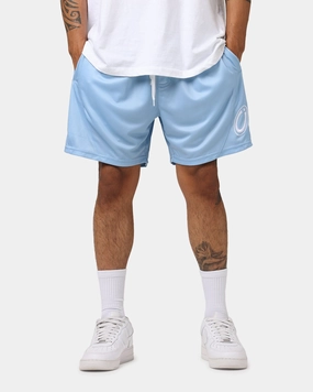 Multi Pocket System stretchy fabric Carr?? C-Star Mesh Basketball Shorts Light Blue