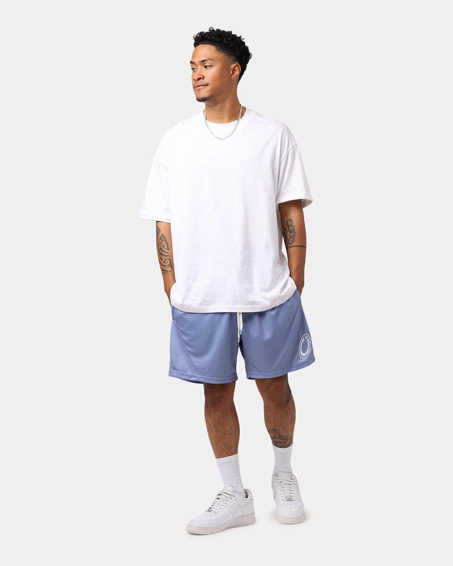 Daily Layer Sport Mood Carr?? C-Star Mesh Basketball Shorts Purple