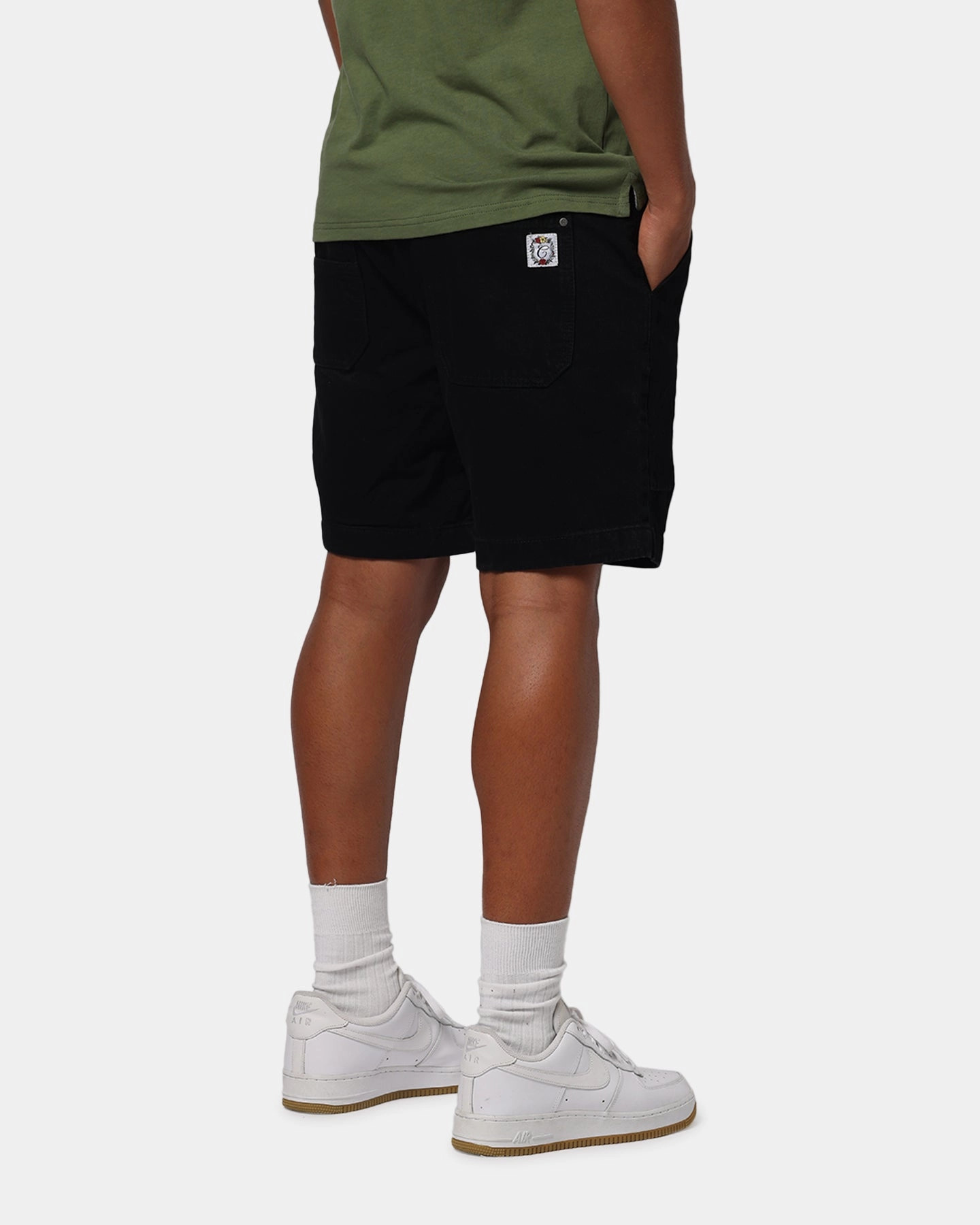 Double Needle Stitching Carr?? Club Carr?? Jort Black