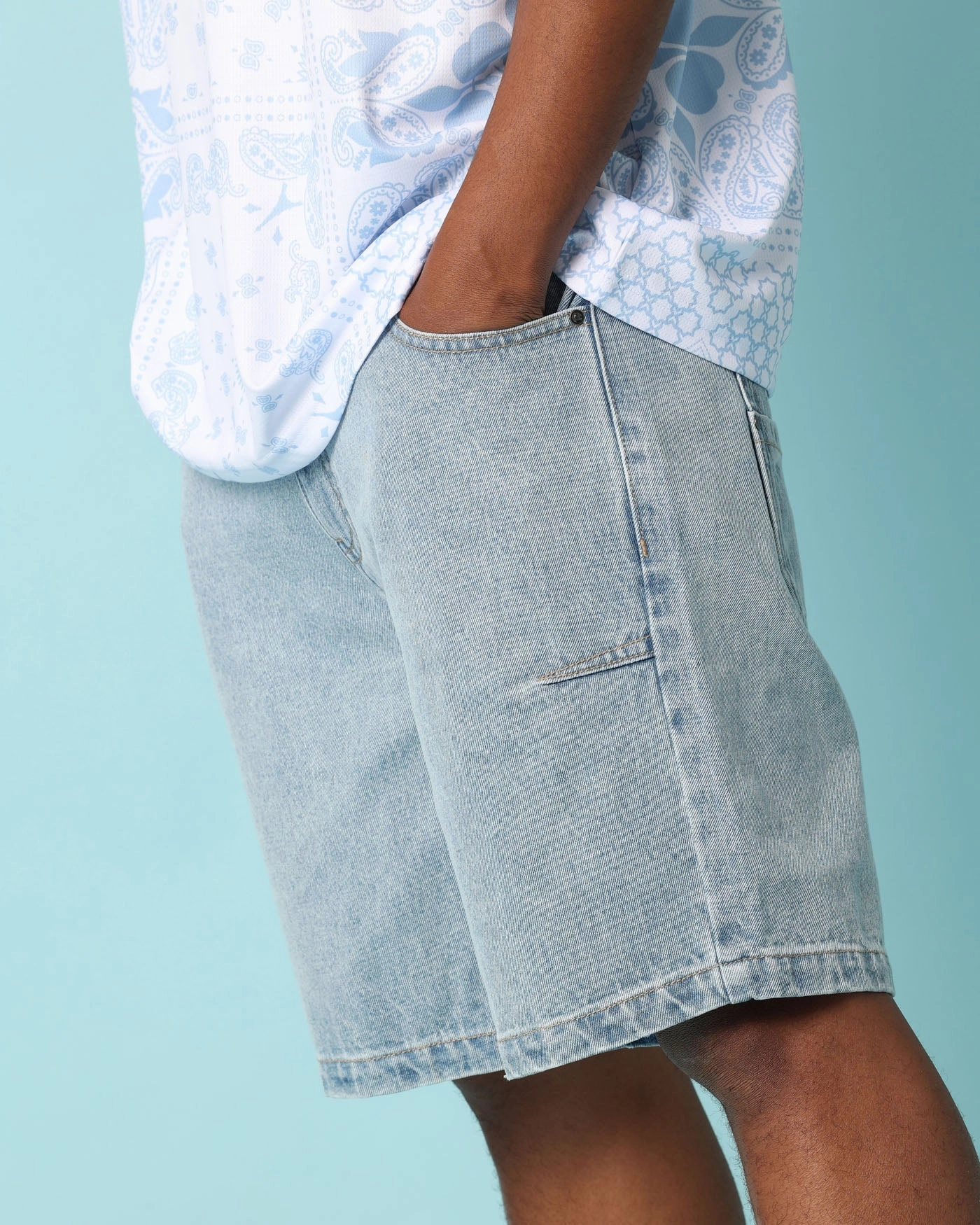 Carr?? Club Carr?? Jort Light Wash Denim Anorak