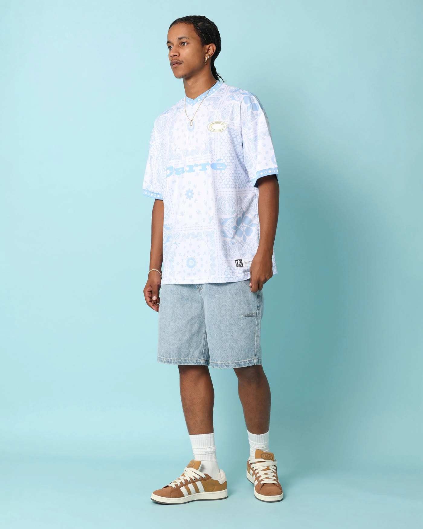 Carr?? Club Carr?? Jort Light Wash Denim Temperature Regulating Tech