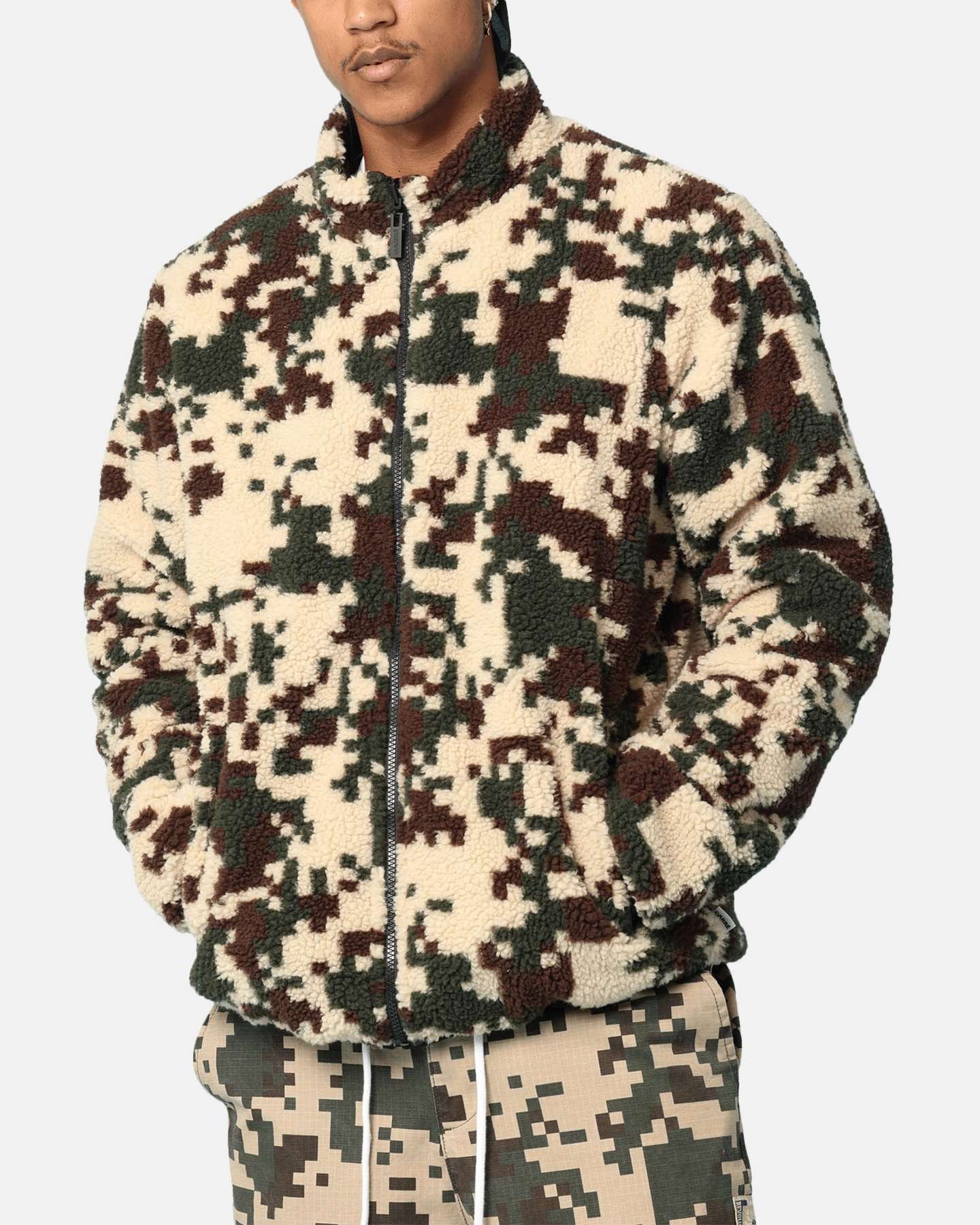 Carr?? Digi Sherpa Reversible Jacket Black/Camo Consciousness