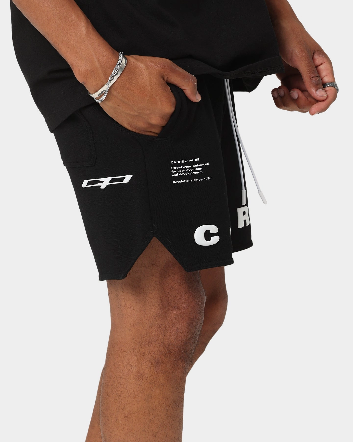 Street Mood Anti-bacterial Carr?? Enhance Fleece Shorts Black