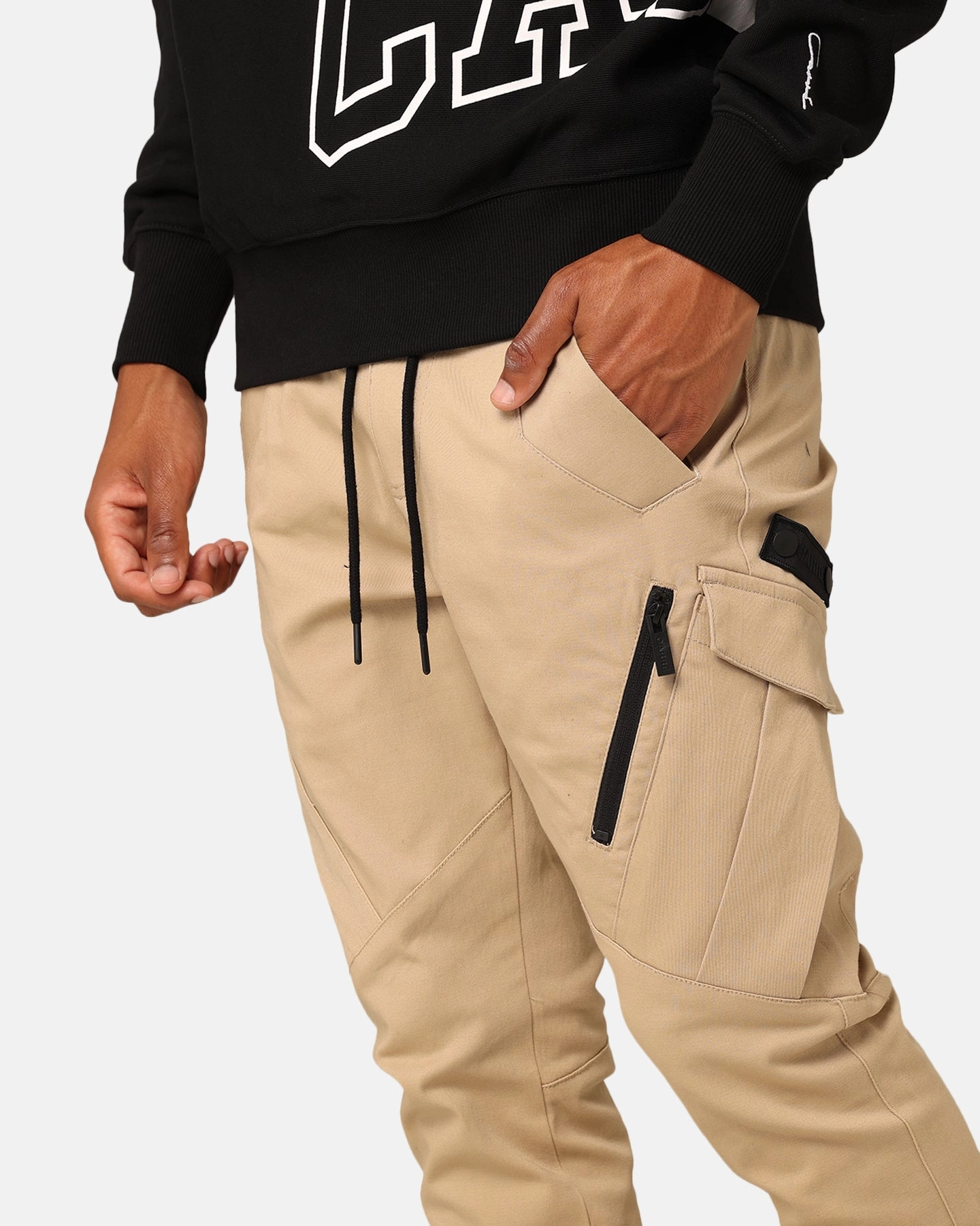 Carr?? Evolution Cargo Joggers Stone/Black No Ride Up Flexible Wear