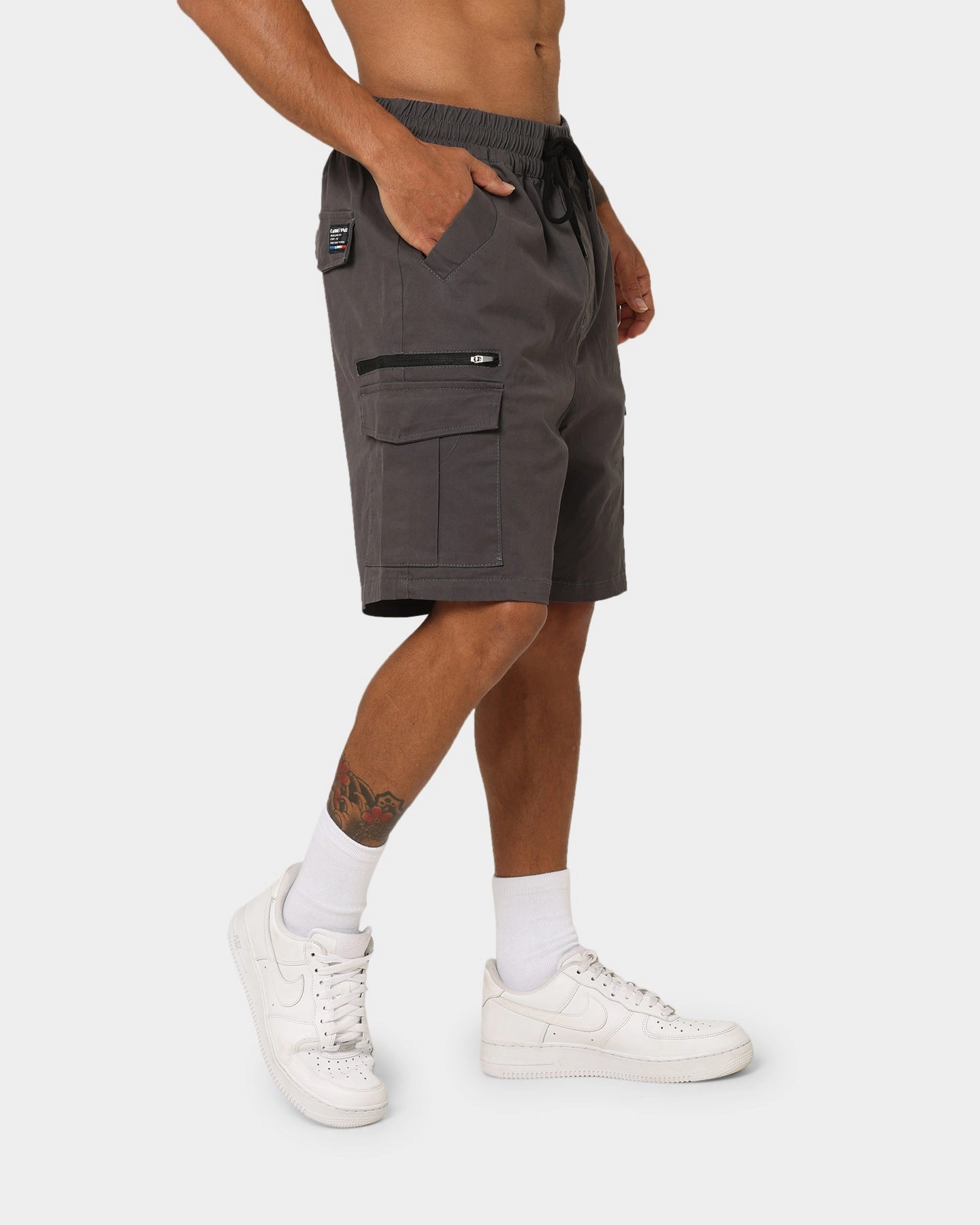 Chic Look Carr?? Evolution Cargo Shorts Charcoal