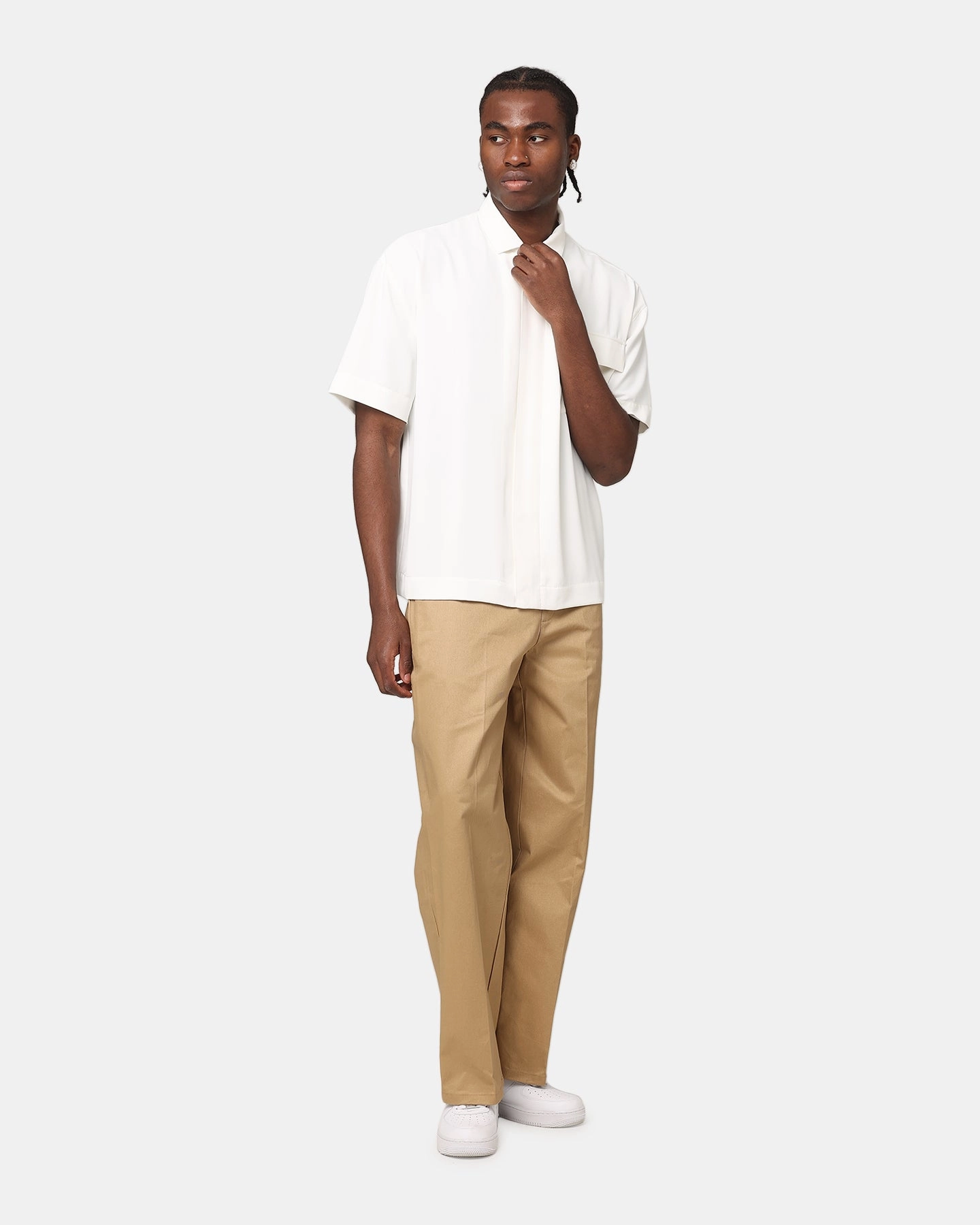 Summer Must-have Carr?? Exceptional Pocket Oversized Shirt Off White