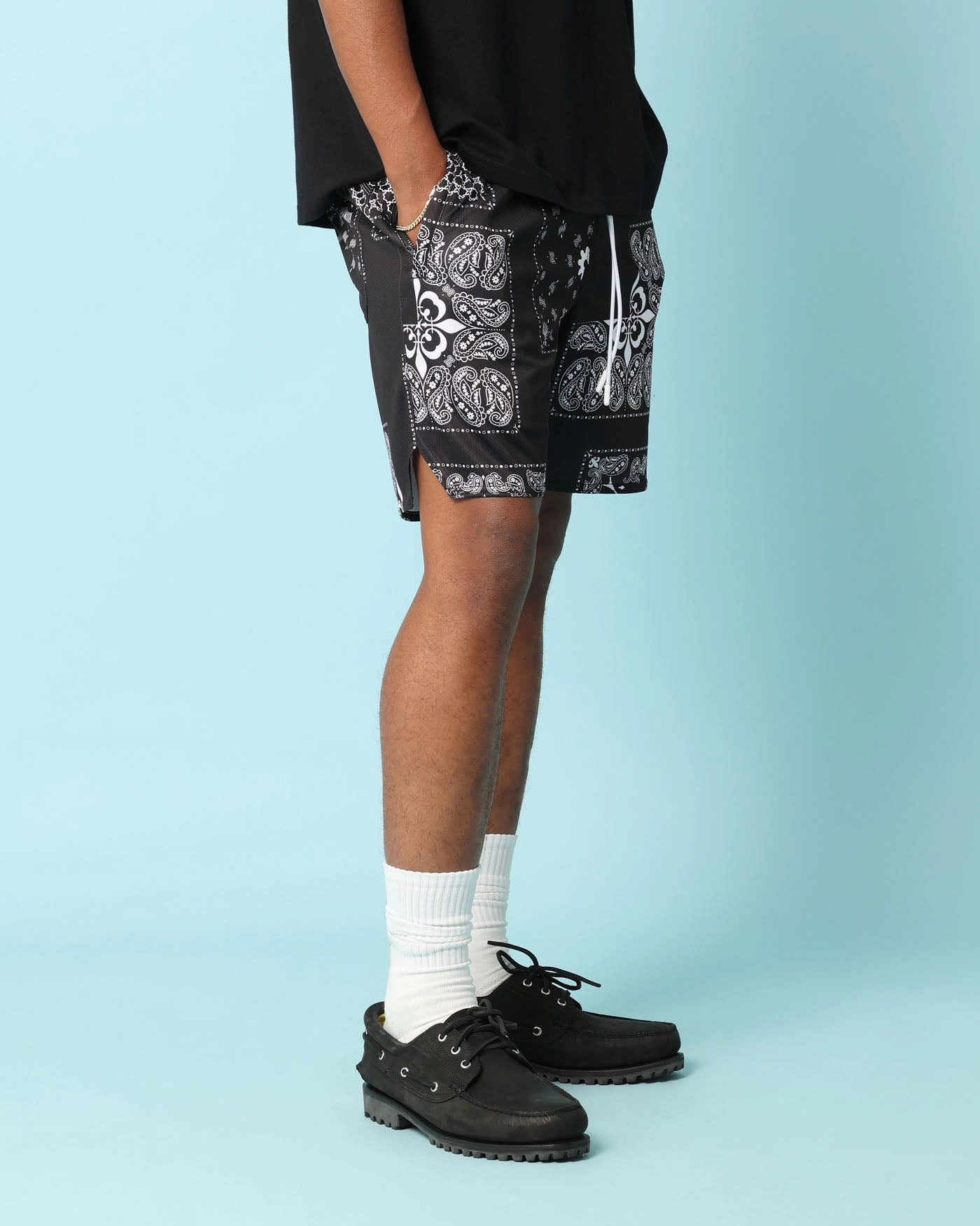 Carr?? Fragment Mesh Shorts Black finance industry