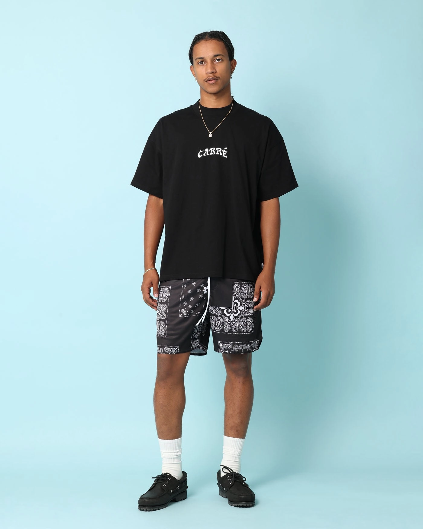 Carr?? Fragment Mesh Shorts Black Coastal Style