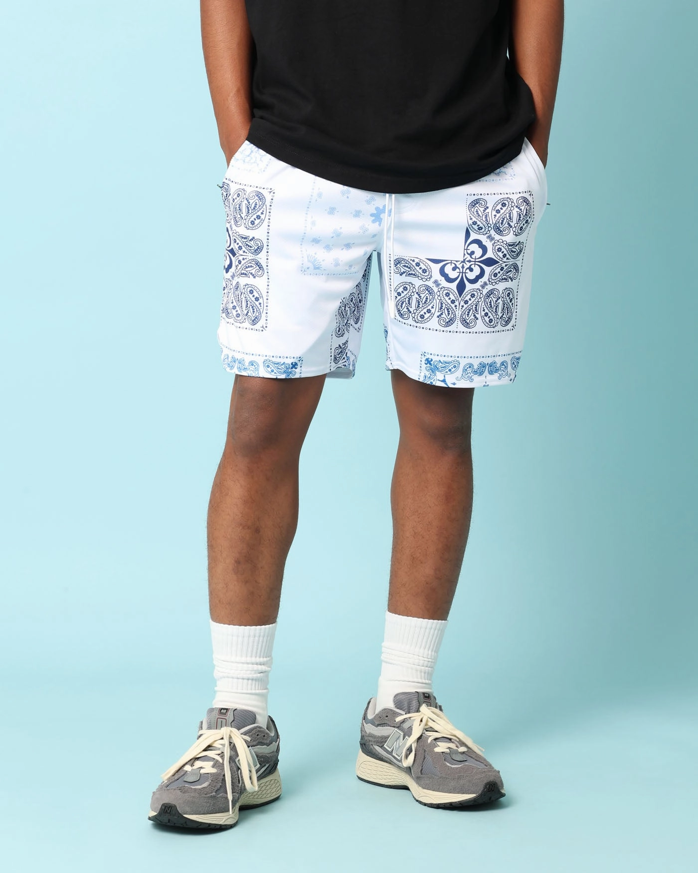 Odor-resistant Carr?? Fragment Mesh Shorts White