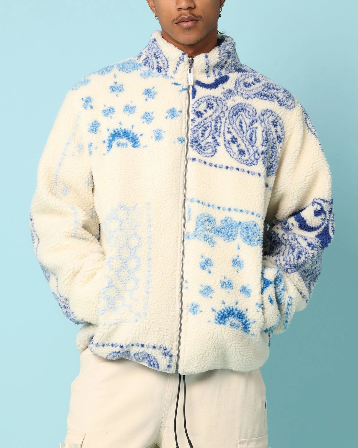 Odor Control Fabric Carr?? Fragment Reversible Jacket Light Blue Denim