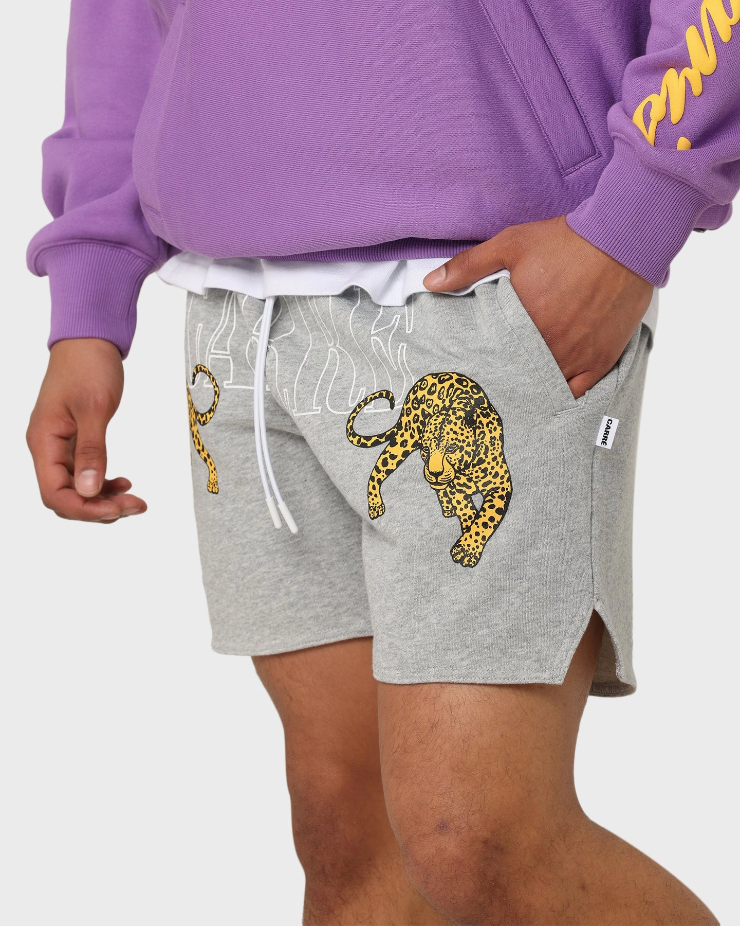 Stretch Fit mix and match Carr?? Leo Sweat Short Grey Marle