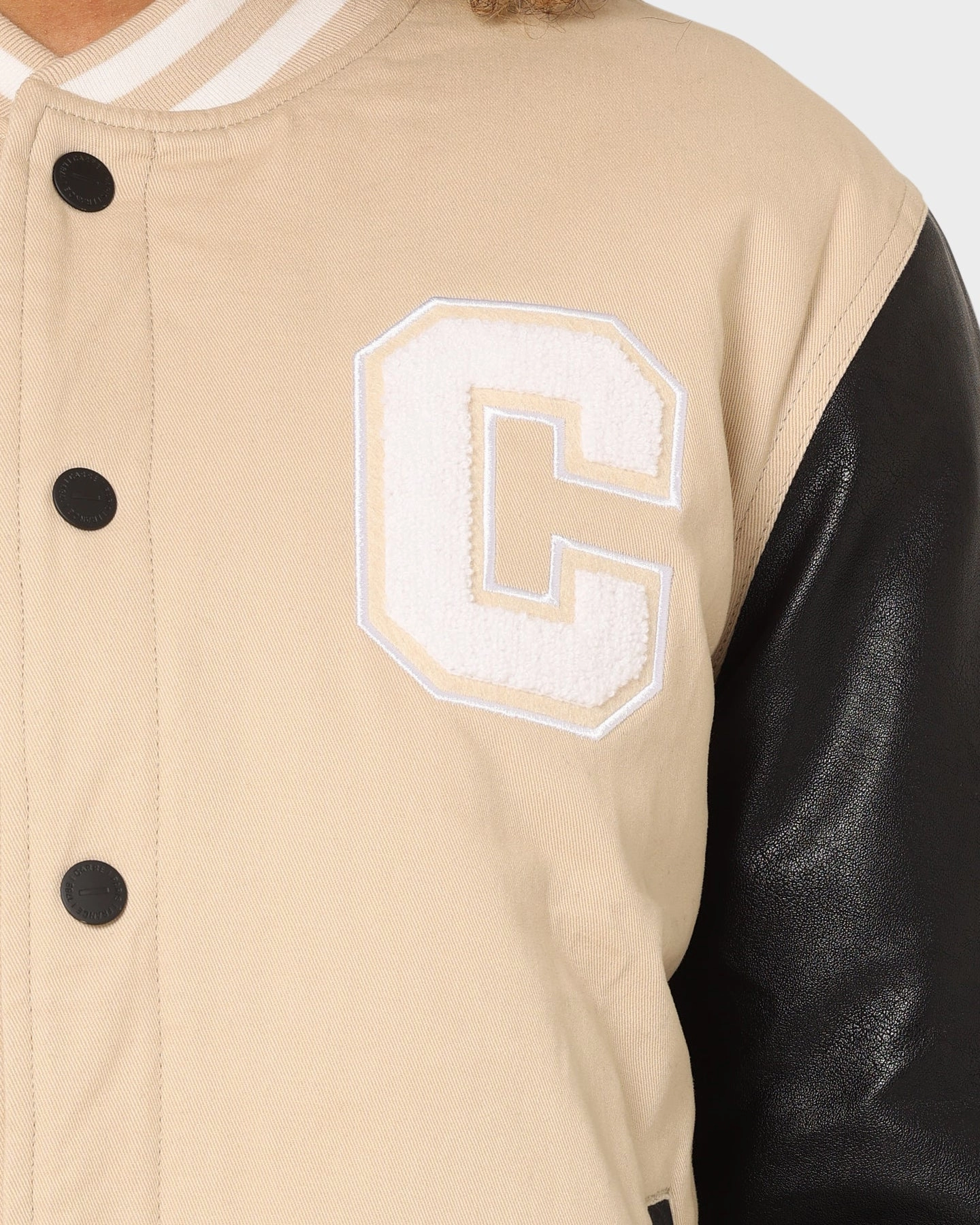Carr?? MVP Varsity Jacket Stone/Black Wrap Dirt Repellent Surface