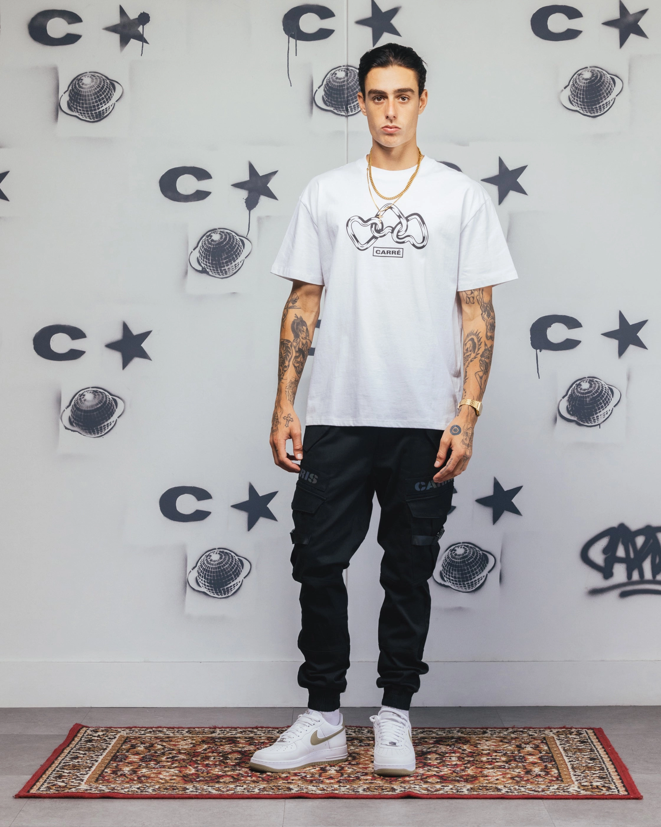 Perfect Movement SeamlessPockets Carr?? Reflective Transition Cargo Joggers Black/Multi-coloured