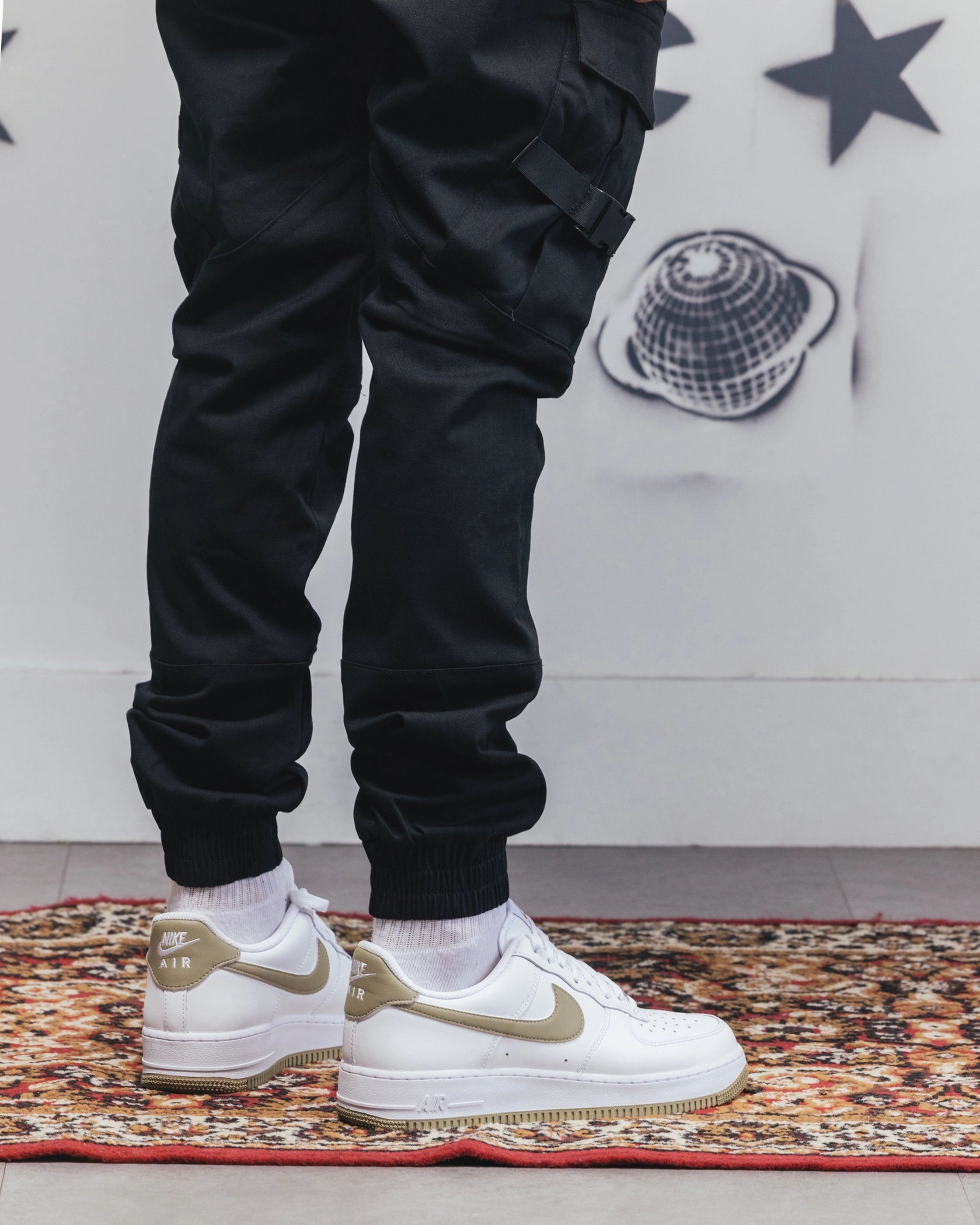 Stretch Panels Carr?? Reflective Transition Cargo Joggers Black/Multi-coloured