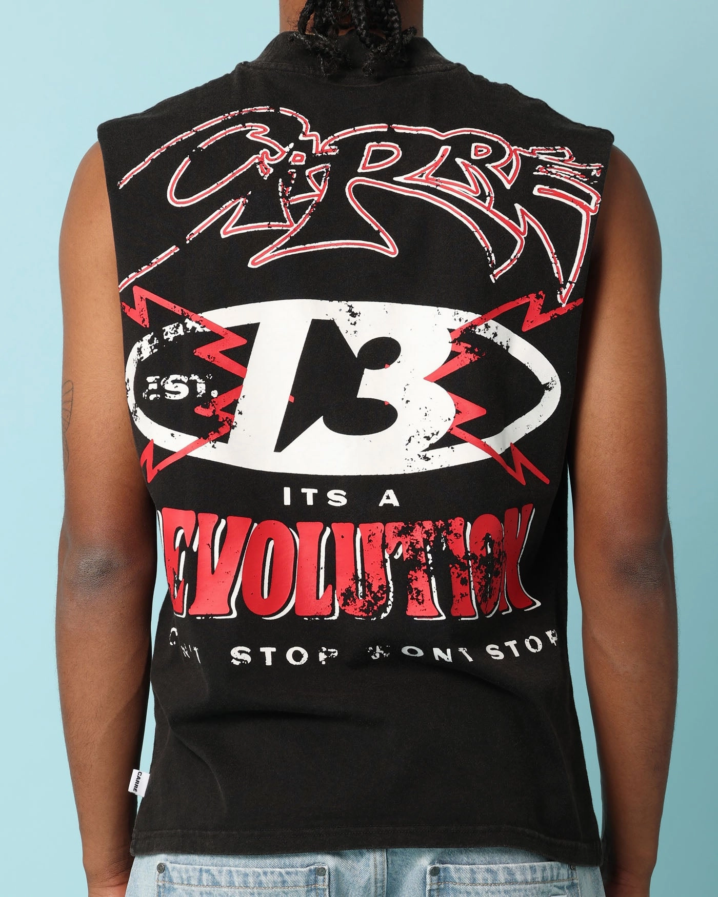 Chilly Style Carr?? Rev 13 Muscle T-Shirt Vintage Black