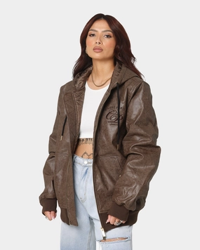 Carr?? Revolutionnaires PU Jacket Dark Brown Cross Ventilation Channels