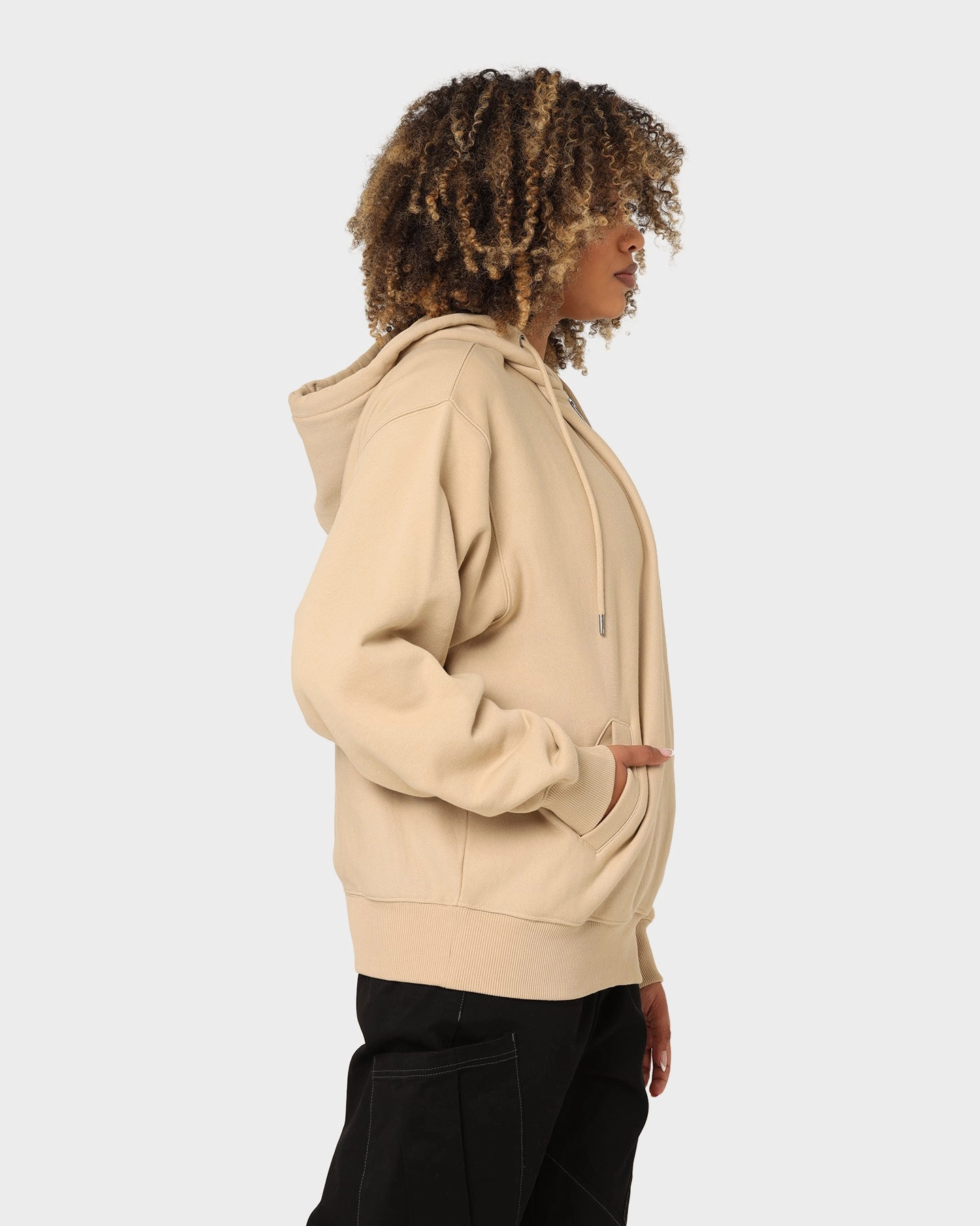 Potential Plan Carr?? Royale Quarter Zip Hoodie Stone