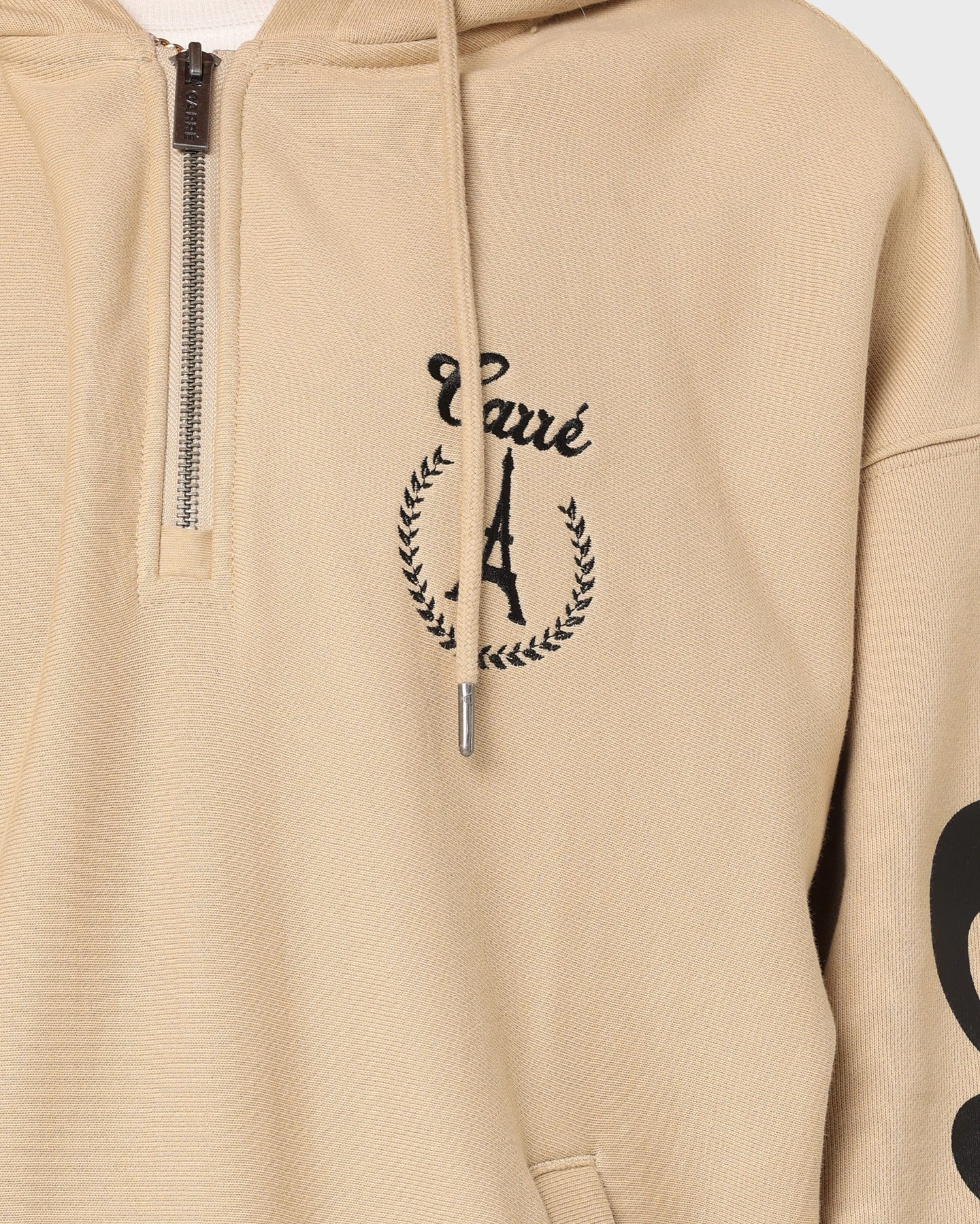 Heat Reflective Tech Carr?? Royale Quarter Zip Hoodie Stone