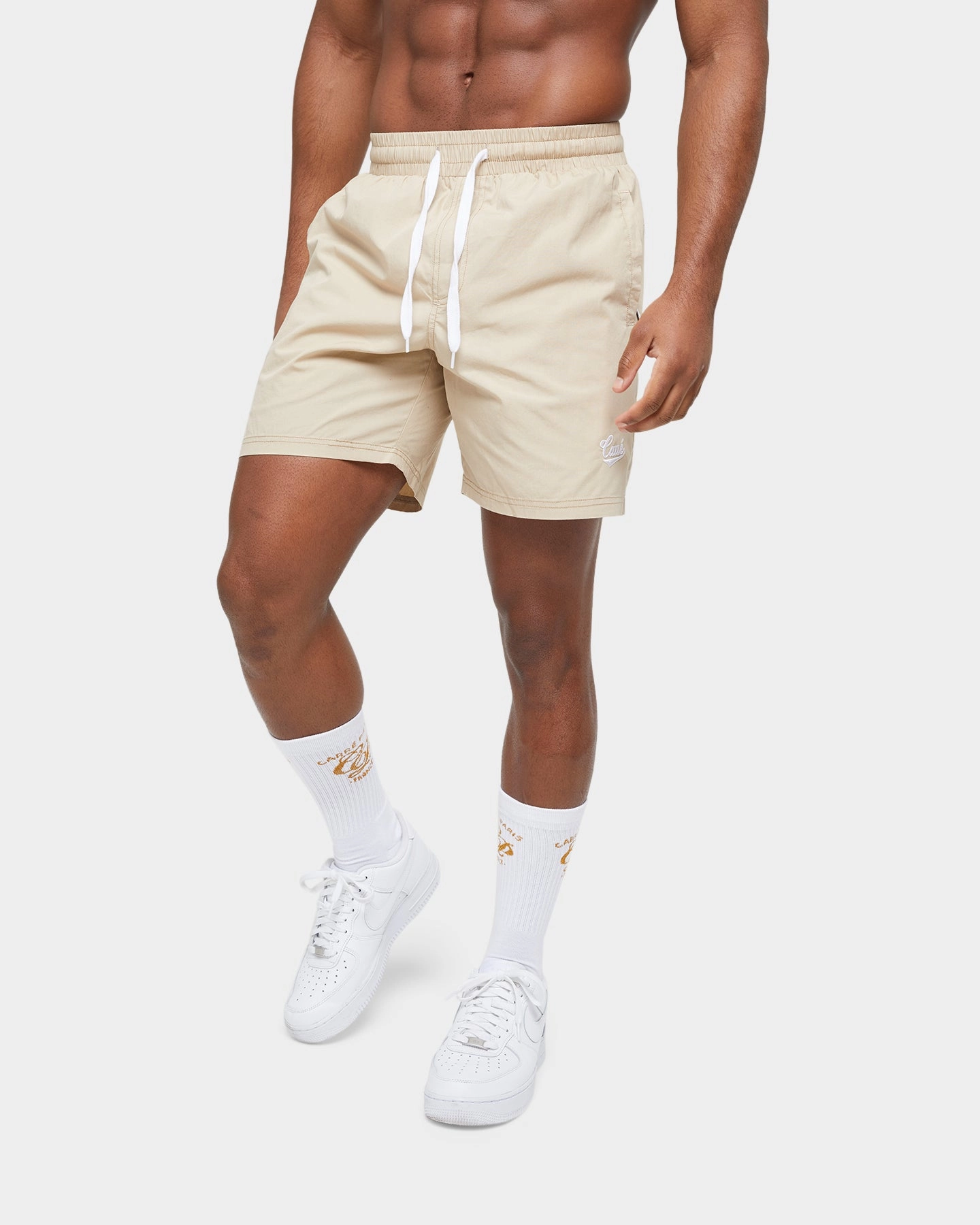 Gym apparel Classic Cut Carr?? Simplicit?? Slide Shorts Stone