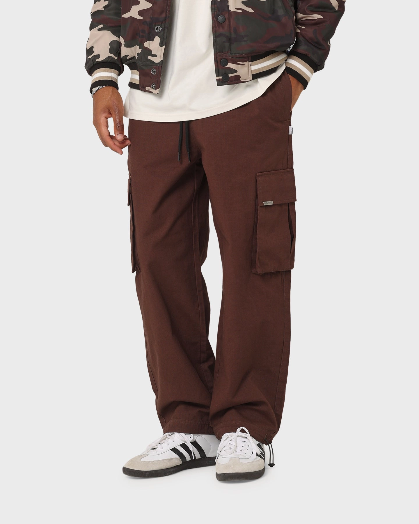 Carr?? Superior Cargo Jogger Dark Brown Layered Panel Design Active Comfort