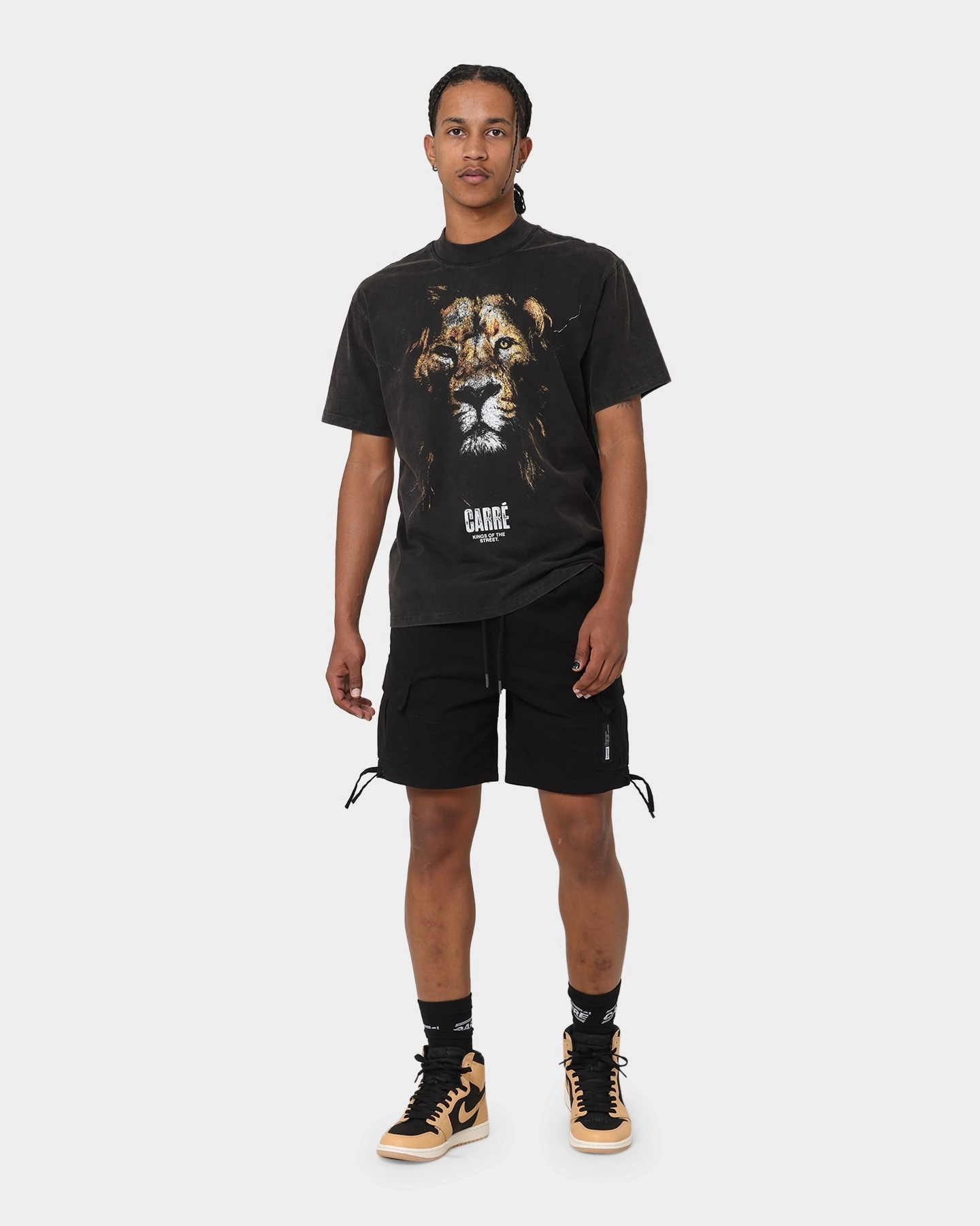 Water Repellent Finish Stylish Comfort Carr?? Utility Cargo Shorts Black