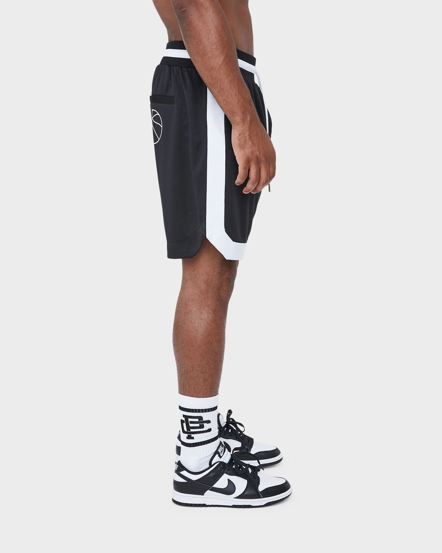 Carr?? Volle Ball Short Black Striped Pattern