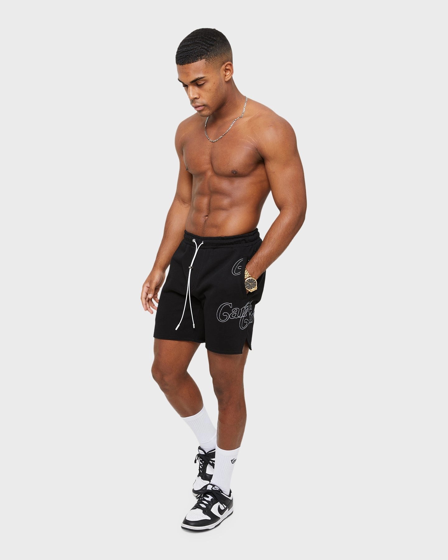 Carr?? Volle Volle Track Shorts Black Tailored Fit Game Day