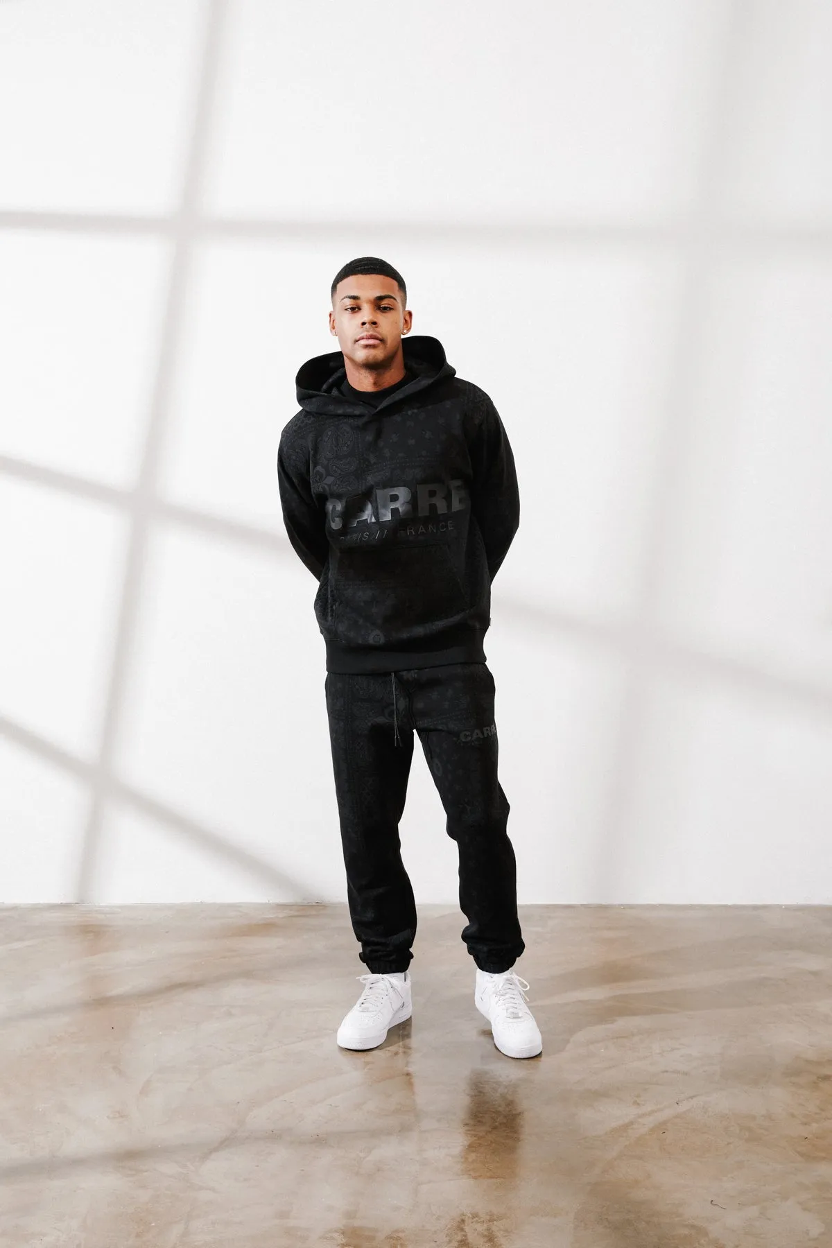 Carre Bandana Ultra Motion Hoodie Black gift - giving option Compact Packable Design