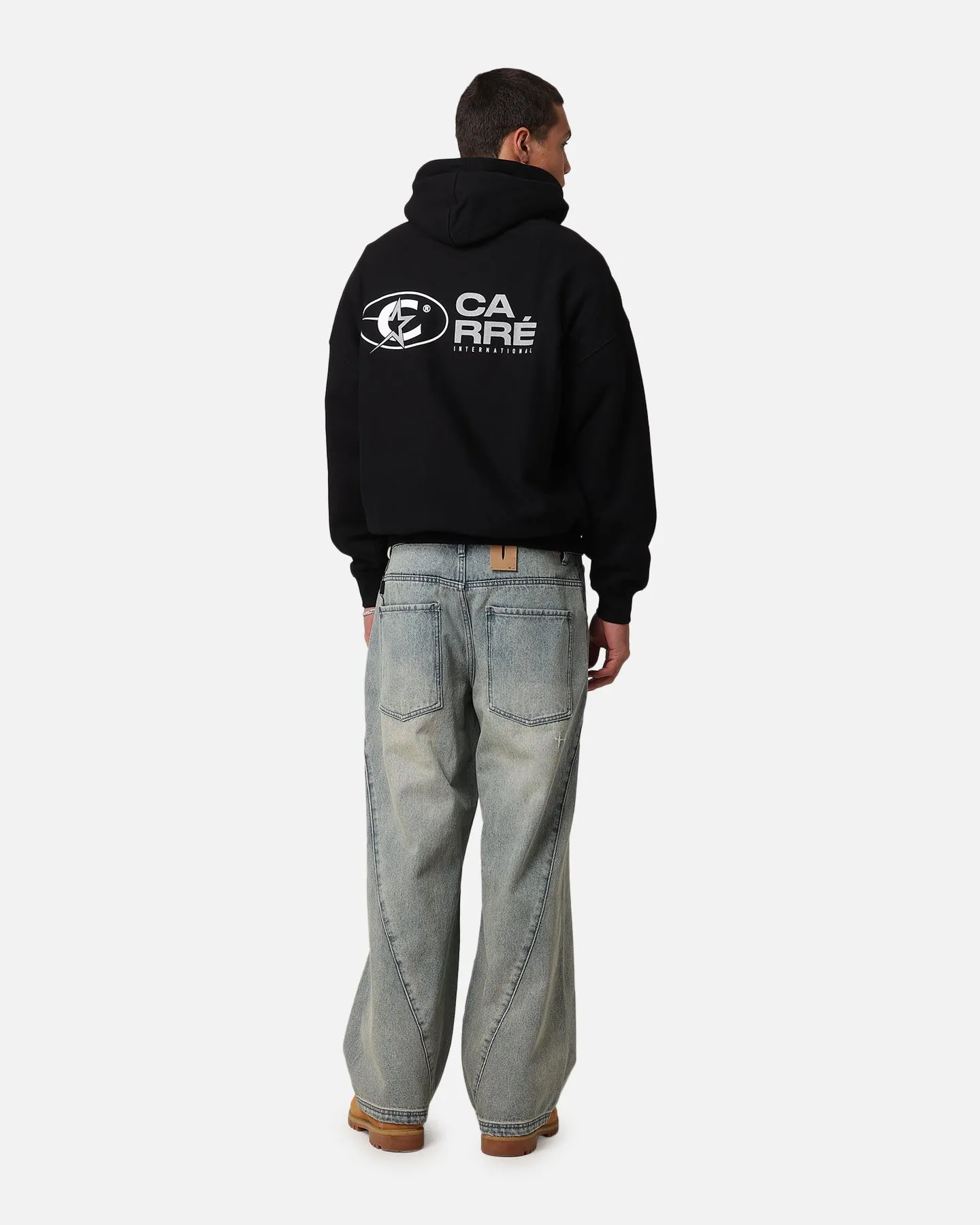 suitable for graduations Packable Feature Carre C-Star Stack Hoodie Black